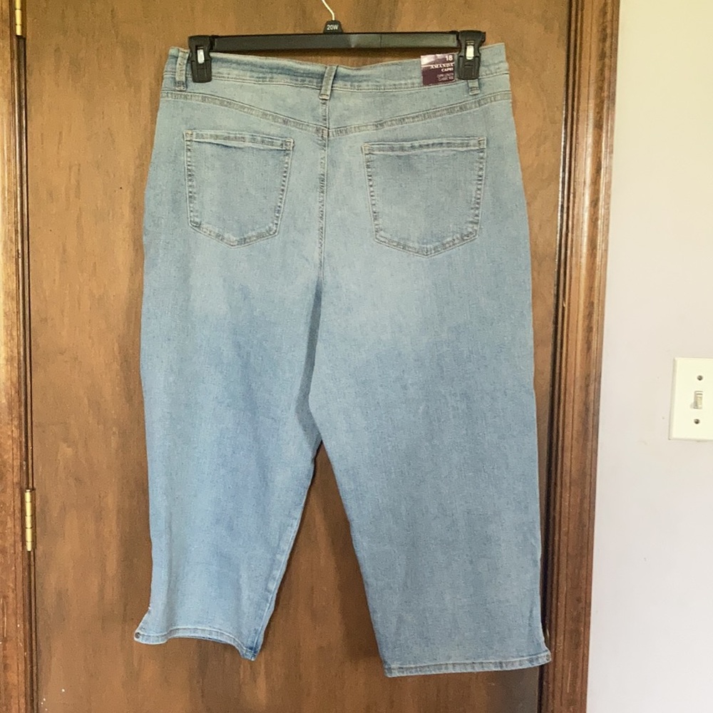 Gloria Vanderbilt Amanda Capri jean classic rise size 18 - Picture 16 of 17